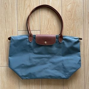 Longchamp Le Pilage Blue L Tote Bag